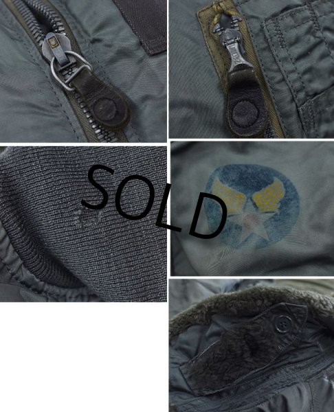 画像3: 【50s】【ビンテージ】【米軍実物】USAF【B-15D】ROLEN SPORTS WEAR【MIL-J-6251B】【フライトJKT】【US36】   (3)