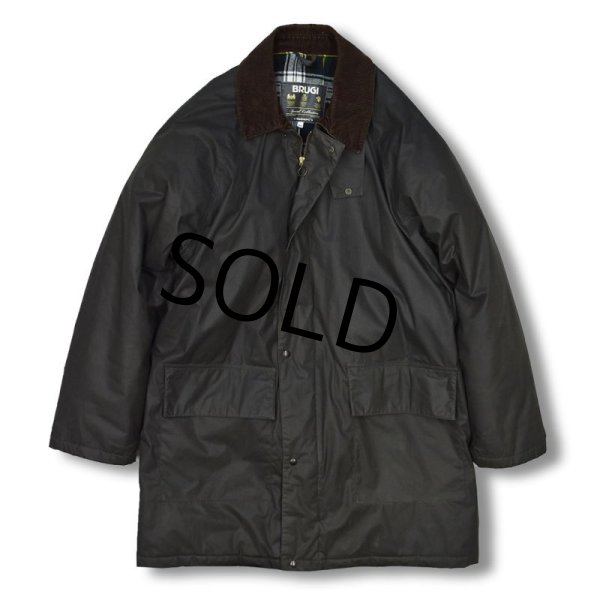 画像2: 【イタリー製？】【BRUGI】ブルージ【中綿入りオイルドジャケット】【サイズ54】ＸＬ程度  (2)