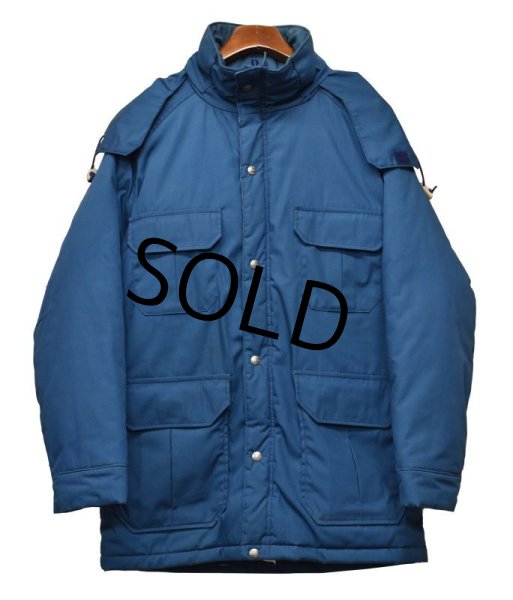 画像3: 80's~ 【USA製】【ビンテージ】【ウールリッチ】woolrich【青】【中綿入りジャケット】【フード取り外し可能】ジャケット 【サイズM】  (3)