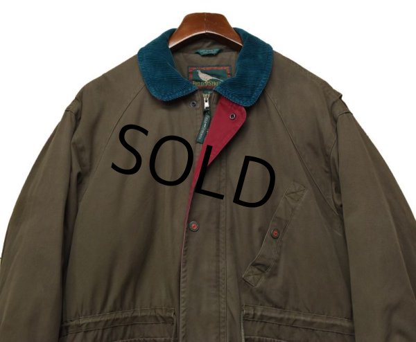 画像8: 80's~【ビンテージ】【Field&Stream】フィールドストリーム【こげ茶×エメラルド×エンジ】【中綿入り】ジャケット【サイズＬ】  (8)