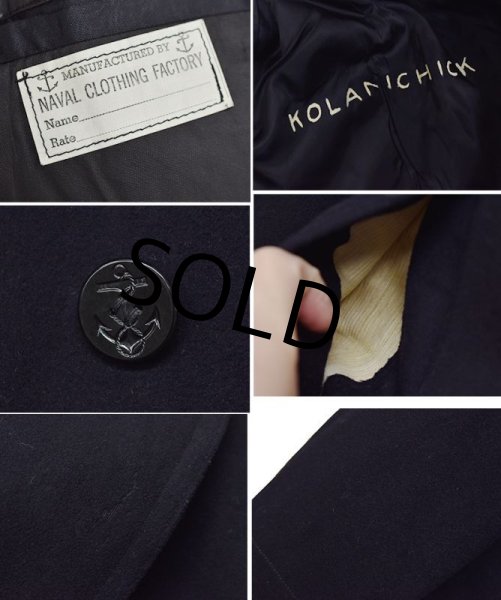 画像2: 40's【ビンテージ】 【米軍実物】 【U.S.NAVY】１０ボタン【Ｐコート】  (2)