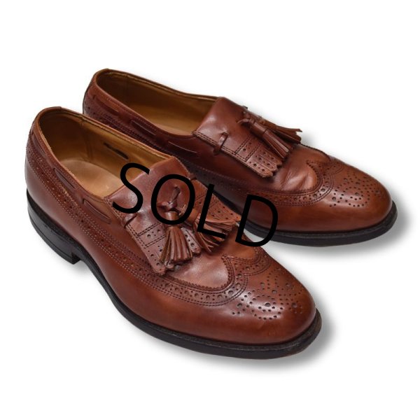 画像3: 【USA製】【アレンエドモンズ】【Allen Edmonds】【メダリオン】【茶色】【タッセルローファー】【7 1/2E】【25.5cm程度】  (3)