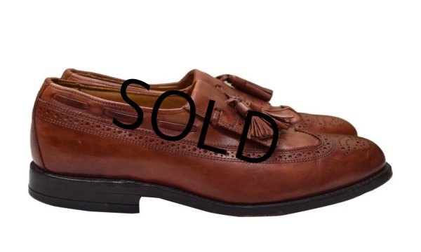 画像4: 【USA製】【アレンエドモンズ】【Allen Edmonds】【メダリオン】【茶色】【タッセルローファー】【7 1/2E】【25.5cm程度】  (4)