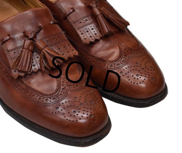 画像5: 【USA製】【アレンエドモンズ】【Allen Edmonds】【メダリオン】【茶色】【タッセルローファー】【7 1/2E】【25.5cm程度】  (5)