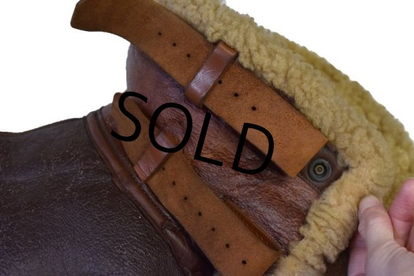 画像6: 40's【ビンテージ】USAAF エアロレザー製 米軍実物 B-3【ボマージャケット】US42 フライトジャケット  (6)