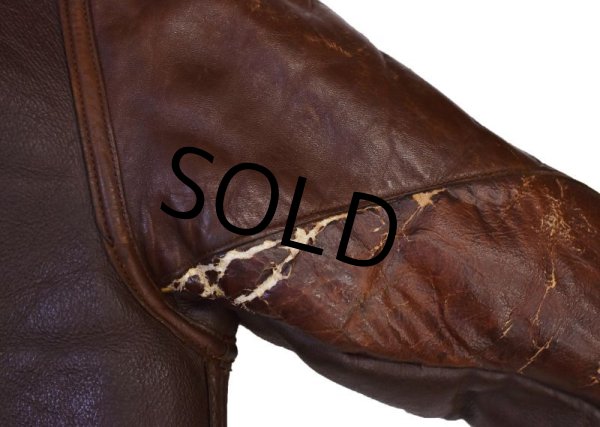 画像9: 40's【ビンテージ】USAAF エアロレザー製 米軍実物 B-3【ボマージャケット】US42 フライトジャケット  (9)