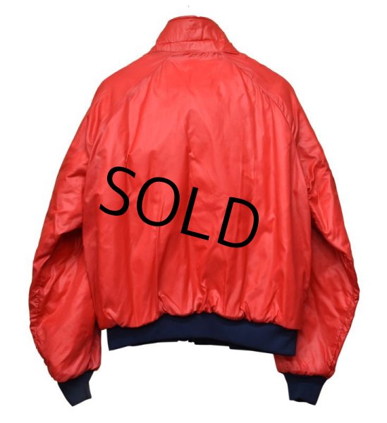 画像3: 90's【USA製】【デッドストック】【ビンテージ】【K-BRAND】【赤×紺】【裏フリース】【ブルゾン】【サイズL】  (3)