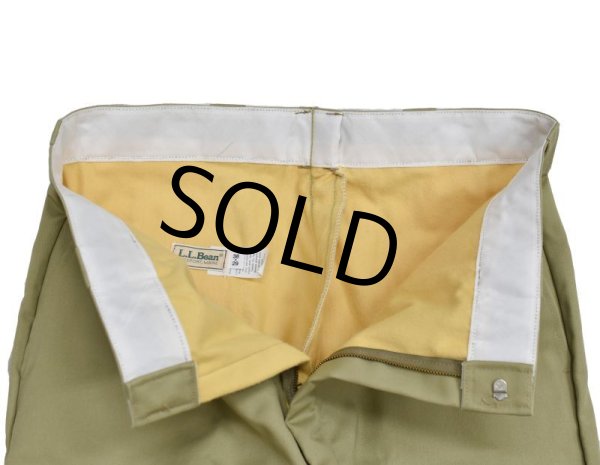 画像5: 大きめサイズ‼ 90's USA製【ビンテージ】【デッドストック】ＬＬビーン【L.L.bean】裏地付き【ワークパンツ】【ベージュ】【38×29】  (5)