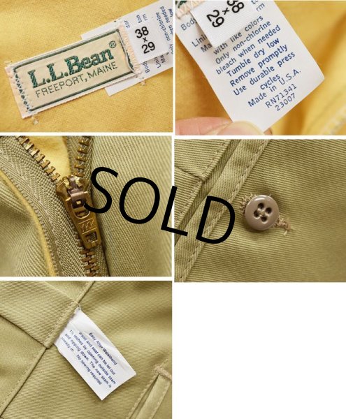 画像2: 大きめサイズ‼ 90's USA製【ビンテージ】【デッドストック】ＬＬビーン【L.L.bean】裏地付き【ワークパンツ】【ベージュ】【38×29】  (2)