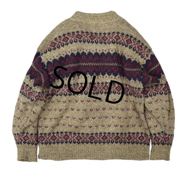 画像3: 【USA製】【ビンテージ】【エディーバウアー】オートミールxピンクx紺【ノルディック柄】【ウールセーター】【W-M】  (3)