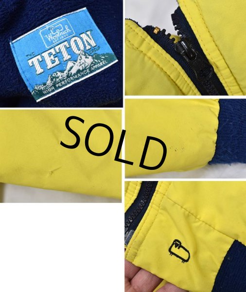 画像2: 【ビンテージ】【ウールリッチ】【Woolrich】TETON【黄×紺】【ジップアップジャケット】【ブルゾン】  (2)