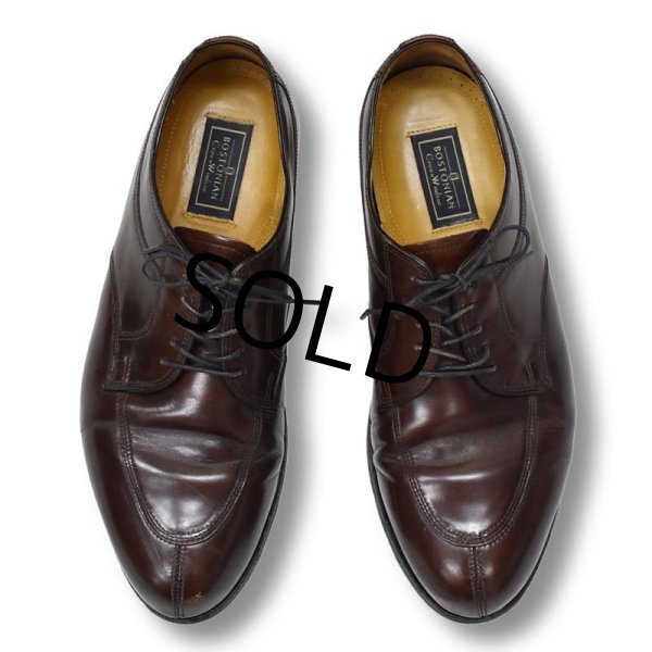 画像3: USA製【ビンテージ】【ボストニアン】【BOSTONIAN】【ブラウン】【Uチップ】【モカシン】【レザーシューズ】【9 1/2 EEE】【27.5cm程度】  (3)