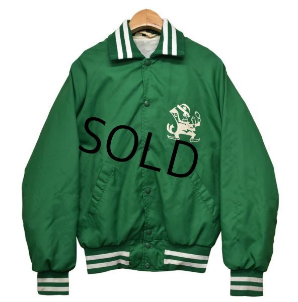 画像3: 【80s】【ビンテージ】【South Side Irish】緑【ナイロンスタジャン】【サイズS】  (3)