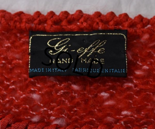 画像2: 【ほぼ未使用】ビンテージ【イタリー製】【gi-effe】【赤×白】【セーター】【レディース古着】  (2)