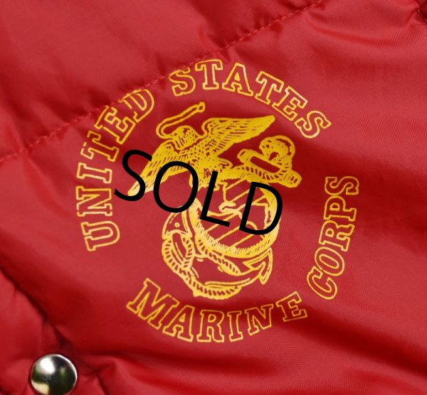 画像2: 【USA製】ビンテージ【Swingster】【USMC】【赤】【中綿入りベスト】【サイズM】  (2)