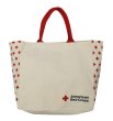 画像4: 【American Red Cross】【生成り】【赤十字柄】コットン【トートバッグ】【エコバッグ】  (4)