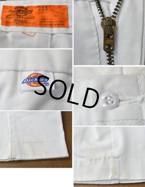 画像3: USA製【ビンテージ】【ディッキーズ】【Dickies】タロン42【白】【ワークパンツ】【W30】  (3)