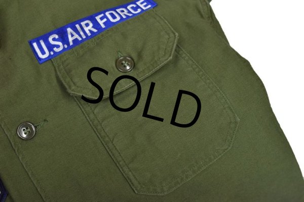 画像5: 程度良好‼【60's】【米軍実物】【ビンテージ】【U.S.ARMY】2型【USAF】【ユーティリティシャツ】【14 1/2-32】  (5)
