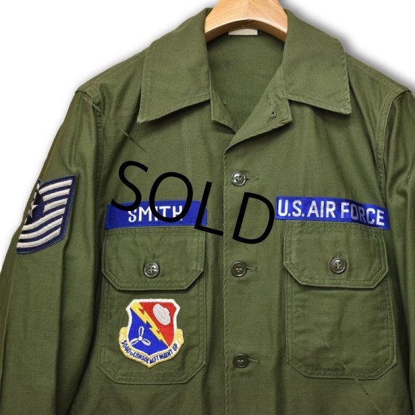 画像6: 程度良好‼【60's】【米軍実物】【ビンテージ】【U.S.ARMY】2型【USAF】【ユーティリティシャツ】【14 1/2-32】  (6)