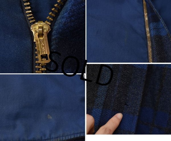画像3: 【ビンテージ】【Pendleton】【ペンドルトン】【青×黒チェック】リバーシブル【ウールジャケット】  (3)