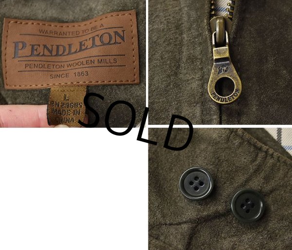 画像2: 【ビンテージ】【Pendleton】【ペンドルトン】【ブルゾン】【スエードブルゾン】【ブルゾン】【サイズL】  (2)