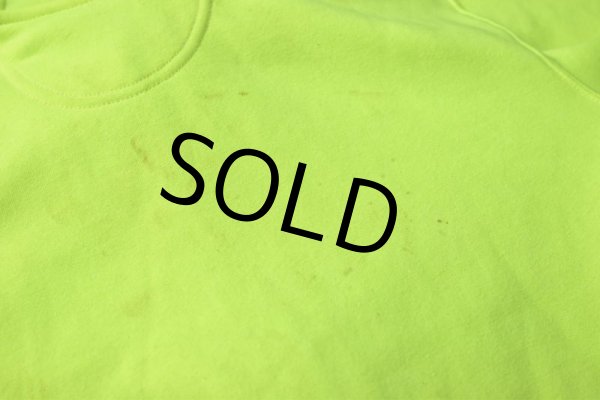 画像4: 未使用‼【carhartt】【カーハート】【蛍光イエロー】裏起毛【フルジップパーカー】【サイズＳ】  (4)