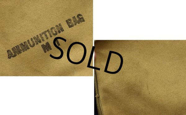 画像2: 40's【ビンテージ】【米軍実物】M-1 【M1 Ammunition Bag】M1 アムニッションバッグ【キャンバスバッグ】【ショルダーバッグ】  (2)