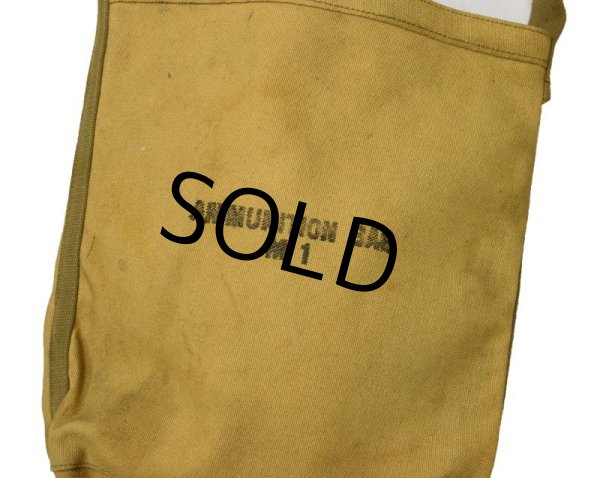 画像5: 40's【ビンテージ】【米軍実物】M-1 【M1 Ammunition Bag】M1 アムニッションバッグ【キャンバスバッグ】【ショルダーバッグ】  (5)