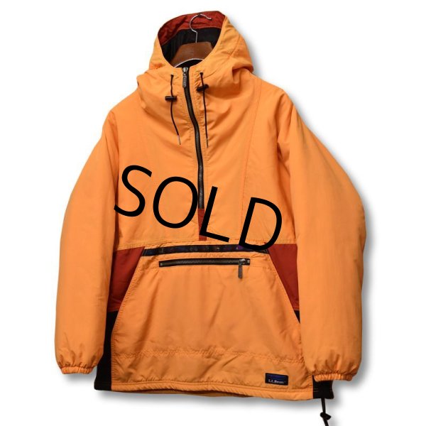 画像4: 90's【USA製】【ビンテージ】【ＬＬビーン】【L.L.bean】シンサレート入り【チロリアンテープ】中綿入りアノラック【アノラックパーカー】【レディースＭ】  (4)