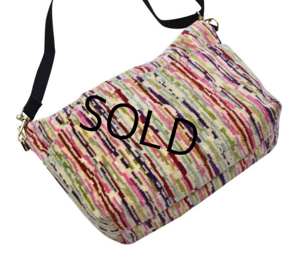 画像4: 【ほぼ未使用!!】USA製【DANNY K】 タオル地【ショルダーバッグ】【ショルダーポーチ】  (4)