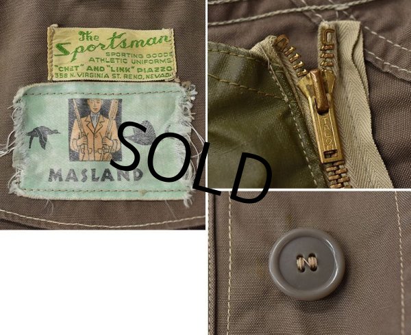画像2: 50's【ビンテージ】【MASLAND】マスランド【ハンティングジャケット】   (2)