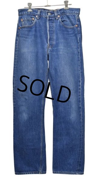 画像2: 【ビンテージ】【USA製】【LEVI'S】【リーバイス５０１】501【デニムパンツ】【33x33】  (2)