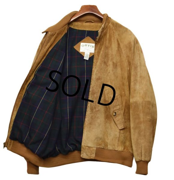 画像2: 【ビンテージ】ORVIS【オービス】【ブラウン】スエード【スウェードブルゾン】【スエードジャケット】【サイズXL】  (2)