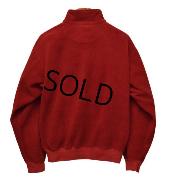 画像3: オールド【ラルフローレン】 【POLO RALPH LAUREN】赤【ハーフジップ】【フリース】スウェット【サイズM】  (3)