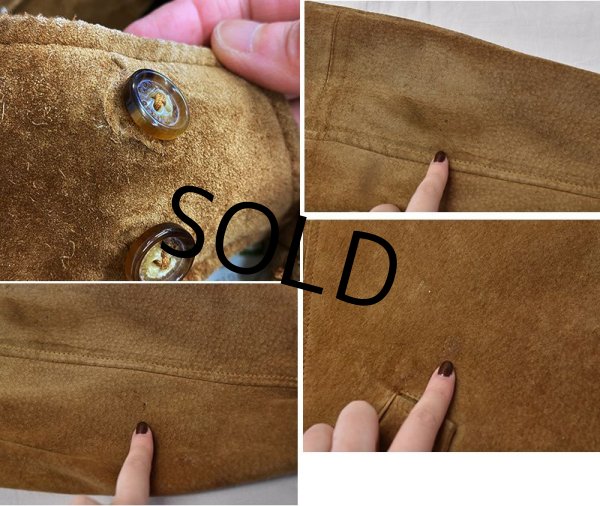 画像4: 【ビンテージ】ORVIS【オービス】【ブラウン】スエード【スウェードブルゾン】【スエードジャケット】【サイズXL】  (4)