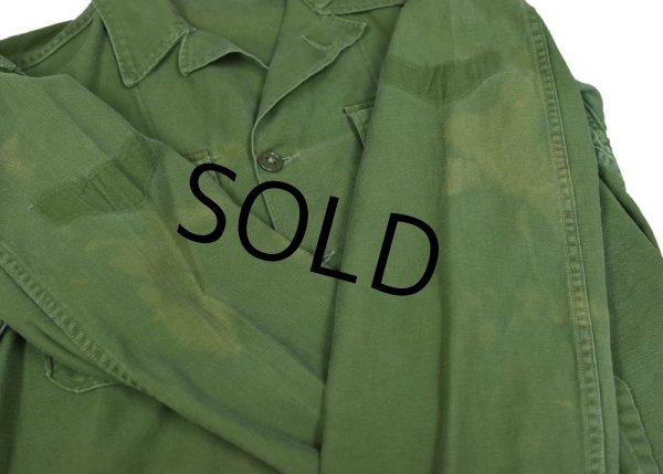 画像4: ビンテージ【60's】【米軍実物】ビンテージ【U.S.ARMY】【OG107】【平ボタン】【ユーティリティシャツ】  (4)