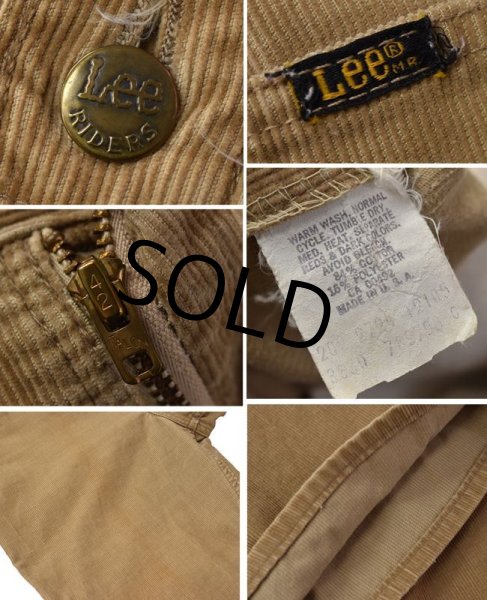 画像3: 【ビンテージ】【USA製】【Lee】【リー】【コーデュロイパンツ】【ブーツカット】【ライトブラウン】【W36】  (3)
