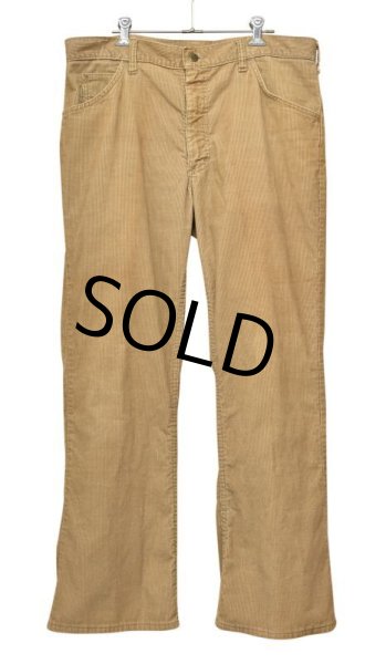 画像2: 【ビンテージ】【USA製】【Lee】【リー】【コーデュロイパンツ】【ブーツカット】【ライトブラウン】【W36】  (2)