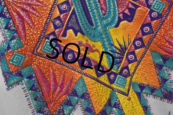 画像4: 90's【デッドストック】【USA製】【ビンテージ】【フルーツオブザルーム】【白】【ラスベガス】 【サボテン】 【スウェット】【サイズXL】  (4)