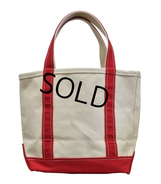 画像4: 程度良好!!【ビンテージ】【USA製】【L.L.bean】【L.L.ビーン】【キャンバス】【トートバッグ】【白×赤】  (4)