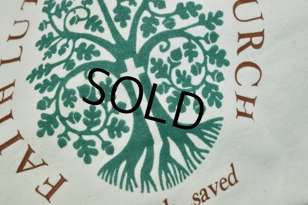 画像4: 90's【ビンテージ】【USA製】【フルーツオブザルーム】フェイスルーテル教会【FAITH LUTHERAN CHURCH】【白】【スウェット】【サイズＬ】  (4)