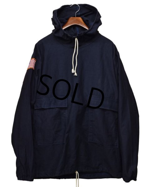 画像3: ~80's【U.S.NAVY】ビンテージ【民間品】【サルベージパーカー】【紺】【ワッペン付】【サイズＬ】  (3)