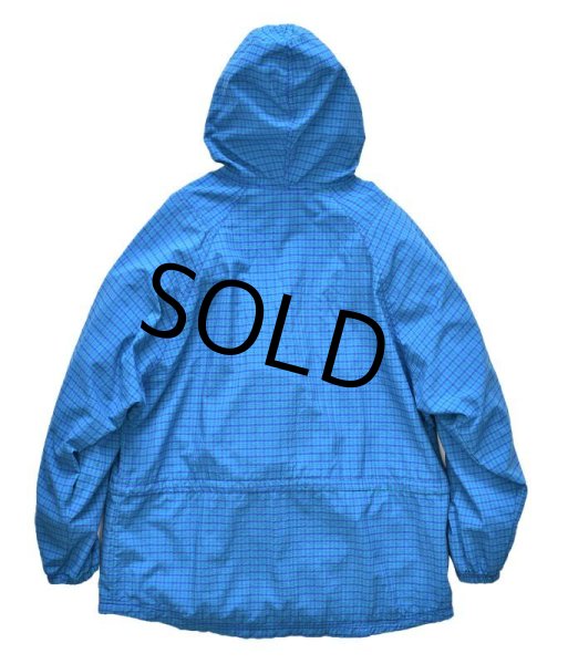 画像3: 90's【USA製】【ビンテージ】【ＬＬビーン】【L.L.bean】【青チェック柄】【アノラックパーカー】レディース古着【レディースＬ】W-L  (3)
