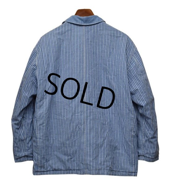 画像5: 90's【ビンテージ】AE【アメリカンイーグル】【リバーシブルジャケット】【シャンブレー×青チェック柄】【ハンティング風】【リバーシブルコート】  (5)