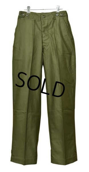 画像4: 【デッドストック】40's【米軍実物】【ビンテージ】【U.S.ARMY】ODカラー【フィールドトラウザーズ】フィールドパンツ【28x30】  (4)