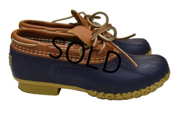 画像4: 【USA製】【L.L.bean】【ネイビー】ラバーモカシン【ビーンブーツ】【サイズ6M】【23〜24cm程度】  (4)