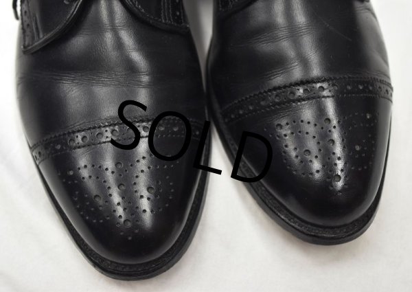 画像4: 【USA製】【アレンエドモンズ】【Allen Edmonds】ブラック【メダリオン】【ストレートチップ】【10 D】【28cm程度】  (4)
