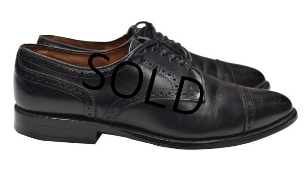 画像3: 【USA製】【アレンエドモンズ】【Allen Edmonds】ブラック【メダリオン】【ストレートチップ】【10 D】【28cm程度】  (3)