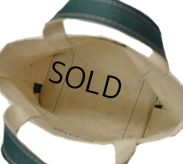 画像3: 【USA製】【ビンテージ】【L.L.bean】白x緑【CARTER】【キャンバス】【トートバッグ】ミニトート  (3)