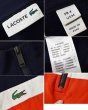 画像2: ほぼ未使用‼【ラコステ】【Lacoste】【紺ｘ白ｘ赤】トリコロール【ハーフジップ】【スウェット】【トラックジャケット】ジャージ【サイズＭ】  (2)